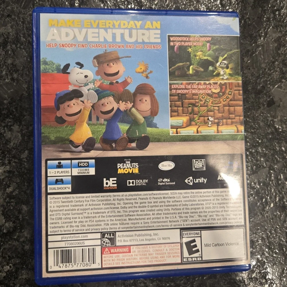 Peanuts Movie: Snoopy's Grand Adventure (Sony PlayStation 4,‎ 2015)
